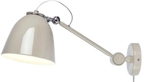 Lampada da parete greige con alimentazione a corrente Tilt – Markslöjd