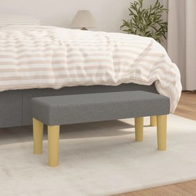 Panca Grigio Scuro 70x30x30 Cm İn Tessuto /