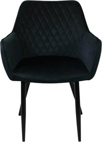 CARA - poltrona imbottita per sala da pranzo in velluto