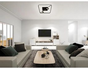 Plafoniera LED dimmerabile LED/70W/230V 3000-6500K nero +remote telecomando