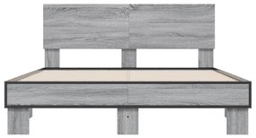 Giroletto grigio sonoma 120x190 cm in legno multistrato metallo