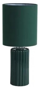 Searchlight EU22353GR - Lampada da tavolo GROOVE 1xE14/60W/230V verde