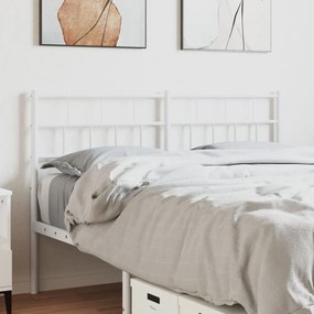 Testiera İn Metallo Bianco 120 Cm /
