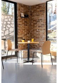 Sedie da pranzo in set di colore naturale con effetto rovere impilabili 2 pz Book – Gazzda