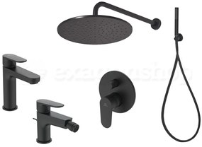 Ideal Standard Cerafine O Set Completo Rubinetteria Bagno Lavabo Doccia Bidet Nero Opaco Incasso Doccia Incluso A7193XG BD131XG  BC705XG BD389XG