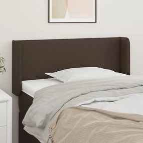 Testiera Ad Orecchio Marrone 83x16x78/88 Cm İn Similpelle /
