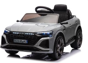 Macchina Elettrica per Bambini 12V Licenza Ufficiale Audi SQ8 E-Tron con Telecomando e Sedile Pelle Grigio...