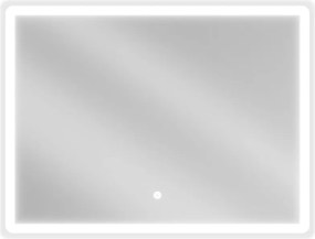 Mexen Navia specchio da bagno retroilluminato 80 x 60 cm, LED 6000K, anti-appannamento - 9803-080-060-611-00