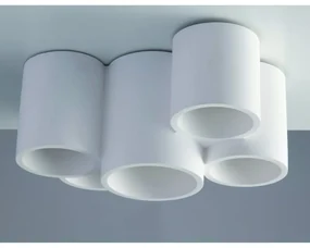 Plafoniera design Banjie 3 x GU10 bianco 29.6 cm INSPIRE