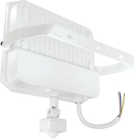 Faro LED 100W IP65 Bianco con Sensore di Movimento e OSRAM chip LED Colore Bianco Naturale 4.000K