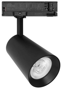 Faro LED 40W Trifase Nero CRI92 CCT Bianco Variabile 38° Bridgelux LED Colore Bianco Variabile CCT