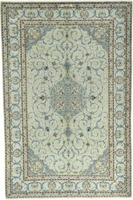 Kashan Tappeto 230x360 Verde (Iran) Annodato A Mano