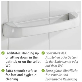 Maniglione da bagno in plastica montato a parete Pure - Wenko