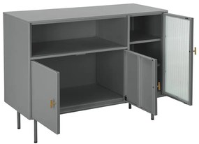 Vetrina grigia in metallo 104x80 cm Rosalie - Støraa