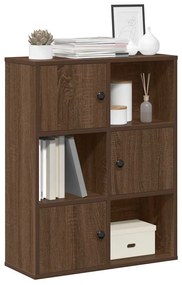 Libreria Rovere Marrone 60x24x76,5 Cm İn Legno Multistrato /