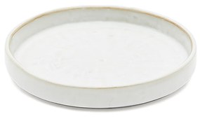 Kave Home - Piatto da dessert Serni in ceramica bianco