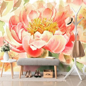 Carta da parati – Peonie rosse