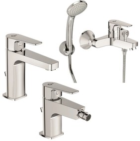 Ideal Standard Cerafine D SET Miscelatori Lavabo Bidet E Vasca Esterno Cromo