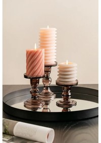 Portacandele in vetro marrone Art Glass Art - PT LIVING