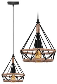 Lampada da soffitto geometrico pensile in stile loft corda APP678-1CP
