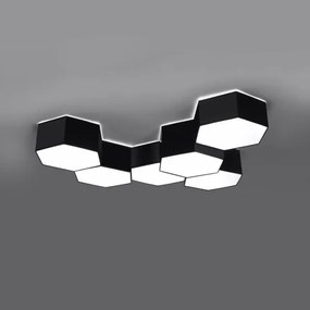 Sollux SL.1059 - Plafoniera SUNDE 2xE27/60W/230V 11,5 cm nera