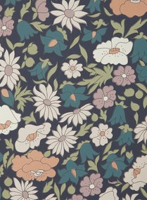 Liberty Carta da parati Poppy Meadowfield - Pewter Blue