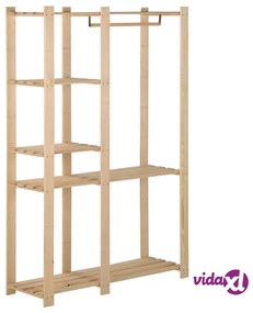 vidaXL Appendiabiti 110x38x170 cm in Legno Massello di Pino