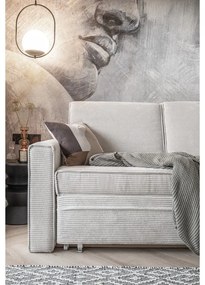 Divano letto bianco 168 cm Lucky Lucy - Miuform