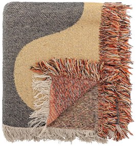 Coperta marrone in cotone riciclato 130x160 cm Arni – Bloomingville