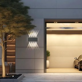 Brilagi - Lampada da parete LED per esterni FLAREBOX LED/8W/230V antracite IP65