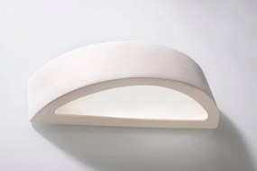 Applique da Parete in Gesso-Ceramico ATENA E27 Pitturabile da interno