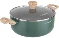 Casseruola 24 cm scritta Cooking Therapy con coperchio