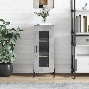 Credenza Grigio Cemento 34,5x34x90 Cm İn Legno Multistrato /