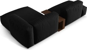 Divano angolare modulare nero (angolo destro) Martina - Micadoni Home