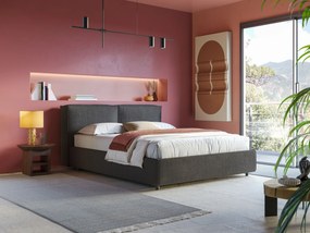 Cocoon letto imbottito contenitore sfoderabile in bouclet impermeabile T07 antracite