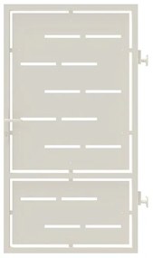 Cancello manuale con serratura manuale Privacy in ferro, apertura a destra, L 104.5 x H 180 cm, di colore bianco