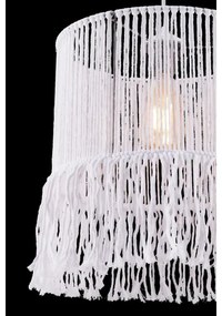 Lampadario su cavo NESS MACRAME 1xE27/40W/230V bianco