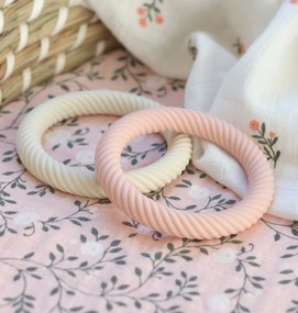 A Little Lovely Company - massaggiagengive in silicone - fragole con panna, 2 pezzi