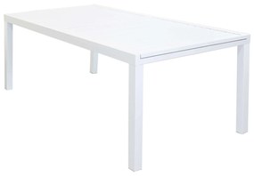 DEXTER - set tavolo in alluminio cm 200/300 x 100 x 74 h con 8 sedie Aulus