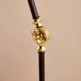 Lampada da terra AYD 1xE27/40W/230V nero/marrone