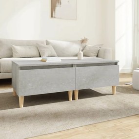 Tavolini 2pz Grigio Cemento 50x46x35 Cm İn Legno Multistrato /