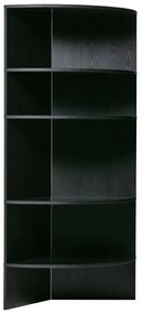 Libreria in frassino nero 100x168 cm Trian - WOOOD