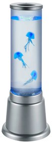 Lampada da tavolo a LED in argento (altezza 36 cm) Jelly - Trio