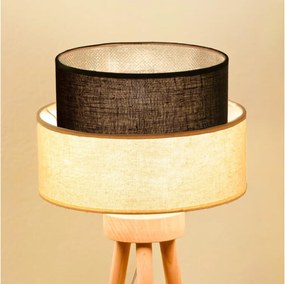 Brilagi - Lampada da tavolo LED BOHO STYLE 1xE27/15W/230V crema/marrone