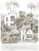 Isidore Leroy Carta da parati panoramica Front de Mer Gris Bronze - Panel A