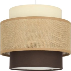 Brilagi - Lampada a sospensione con cavo RESNA 1xE27/60W/230V Ø 20 cm beige/nero
