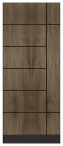 Pannello per porta d'ingresso P200 pellicolato pvc marrone L 92  x H 210.5 cm, Sp 6 mm apertura sinistra