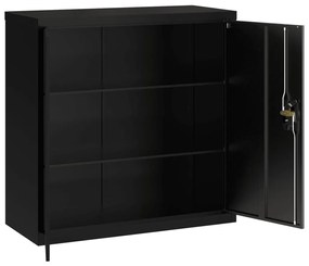 Armadio classificatore nero 90x40x90 cm in acciaio