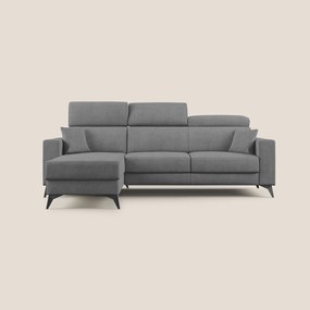 Pegaso divano letto angolare con poggiatesta reclinabili e rivestimento impermeabile T02