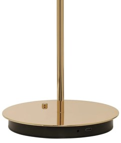 Lampada da tavolo a LED dimmerabile in oro con paralume in metallo (altezza 31 cm) Asteria Move - UMAGE